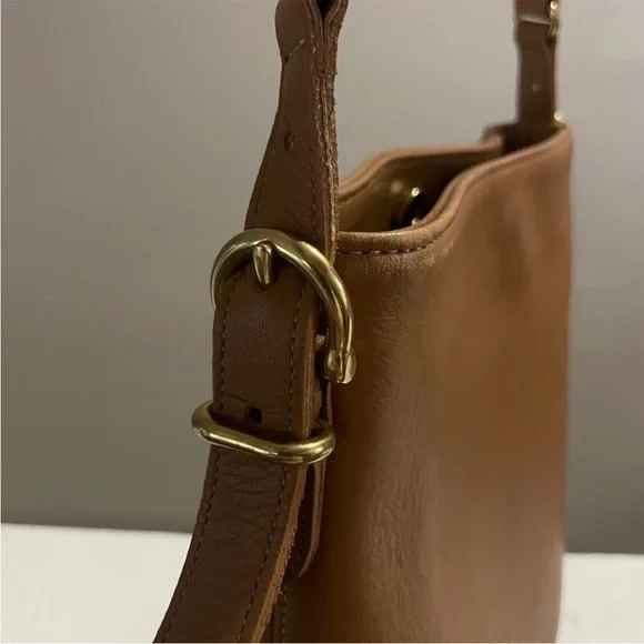 Vintage Coach Equestrian Crossbody Bag 9806 Brown Leather USA Made - Picture 5 of 13